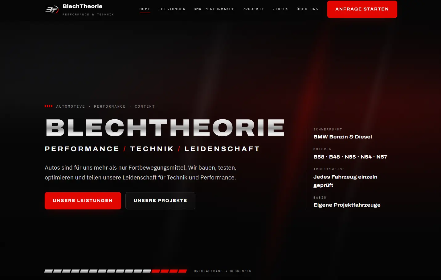 Startseite von BlechTheorie
